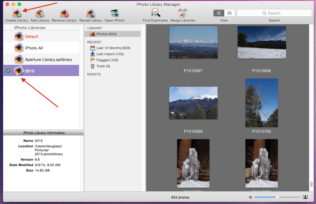 Merge 2 photo library mac
